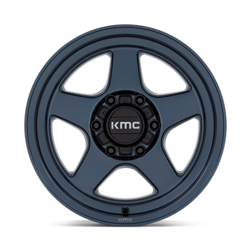 KMC KM728 LOBO 17x8.5 Metallic Blue Off-Road Wheel with -10 mm Offset