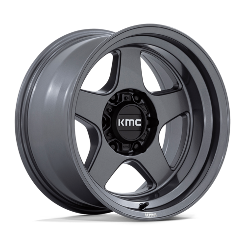 KMC KM728 Lobo 17x9 Matte Anthracite Wheel with -38 Offset and 6x139.7 Bolt Pattern
