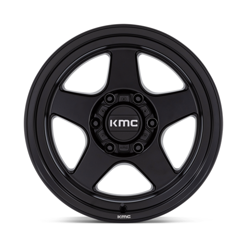 KMC KM728 LOBO 17x9 Matte Black Wheel with 5x127 Bolt Pattern and -38 Offset