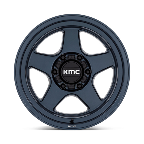 KMC KM728 LOBO 17x8.5 Inch Alloy Wheel in Metallic Blue with 6x139.7 Bolt Pattern and +18 Offset