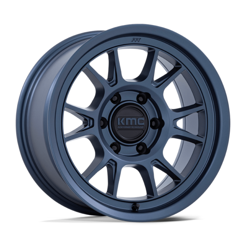 KMC KM729 Range 17x8.5 Metallic Blue Off-Road Wheel with 6x139.7 Bolt Pattern and -10 Offset