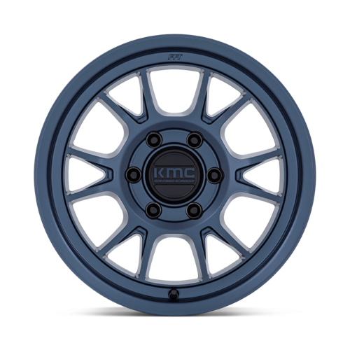 KMC KM729 Range 17x8.5 Metallic Blue Off-Road Wheel with 6x139.7 Bolt Pattern and -10 Offset