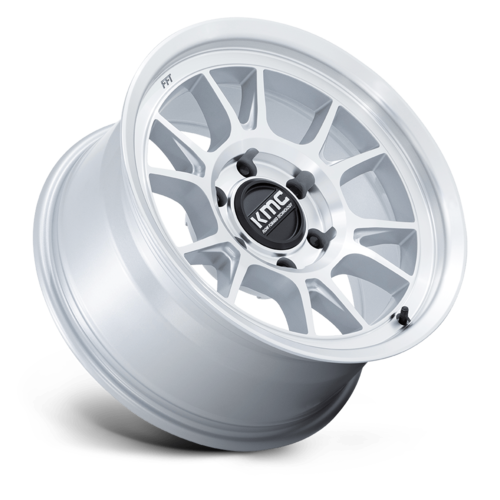 KMC Range 17x8.5 Inch Wheel - 6x135 Bolt Pattern, +0 Offset, Gloss Silver Machined Face