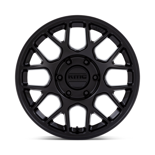 KMC KM730 Hatchet 17x8.5 Matte Black Alloy Wheel with 6x139.7 Bolt Pattern and +25 Offset