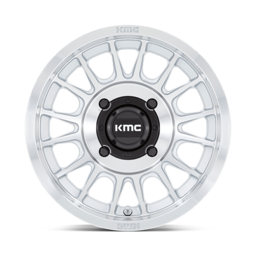 KMC Powersports Impact UTV 15x7 Silver Machined Face Wheel with 4x156 Bolt Pattern and +10 Offset