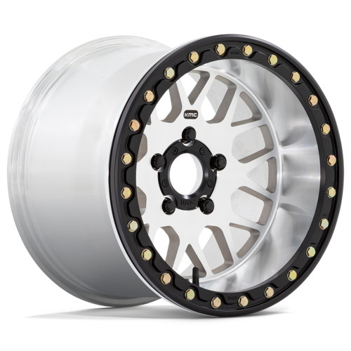 KMC Powersports KS235 Grenade UTV Beadlock 14x7 Wheel with Machined Finish