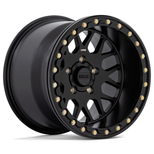 KMC Powersports KS235 Grenade UTV Beadlock 15x10 Satin Black Wheel