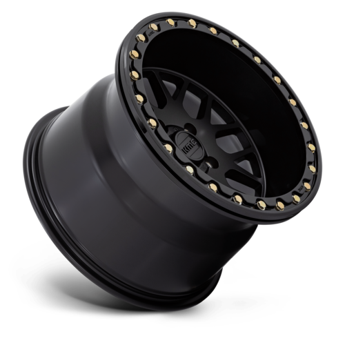 KMC Powersports KS235 Grenade UTV Beadlock Wheel 14x7 Satin Black 4x137 Bolt Pattern with 38mm Offset