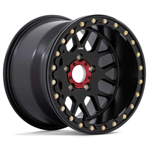 KMC Powersports KS235 GRENADE UTV Beadlock Wheel 14x7 Satin Black 4x156 Bolt Pattern