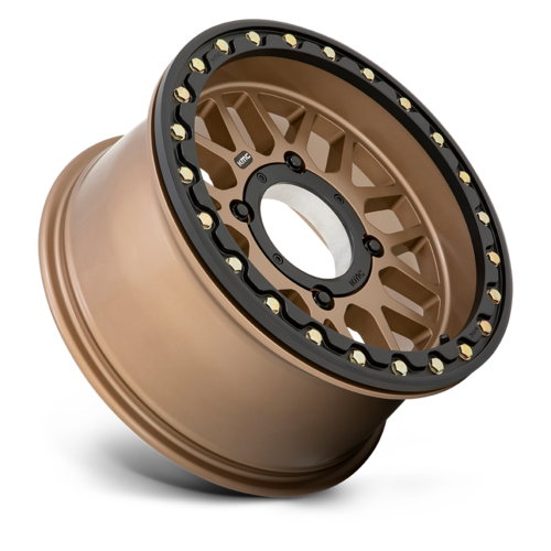 KMC Powersports KS235 GRENADE UTV Beadlock Wheel 15x7 Satin Bronze 4x137 Bolt Pattern