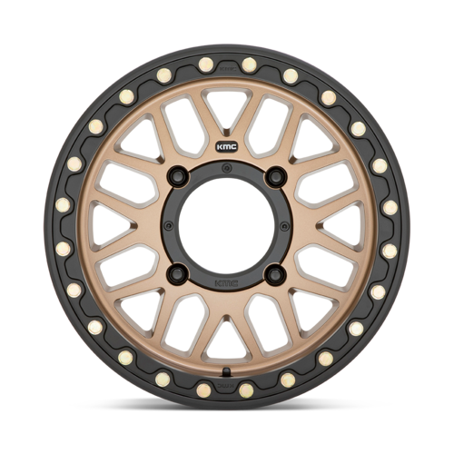 KMC Powersports KS235 Grenade UTV Beadlock Wheels 15x7 Satin Bronze with 4x156 Bolt Pattern