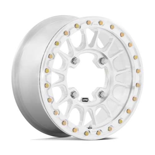 KMC Powersports Impact Forged UTV Beadlock Wheel 15x6 with 4x137 Bolt Pattern and Raw Machined Finish