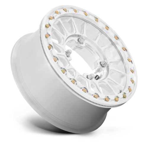 KMC Powersports KS436 Impact Forged UTV Beadlock Wheel 15x6 with Machined Finish and 6x139.7 Bolt Pattern