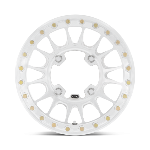 KMC Powersports KS436 Impact Forged UTV Beadlock Wheel 15x6 with Machined Finish and 6x139.7 Bolt Pattern