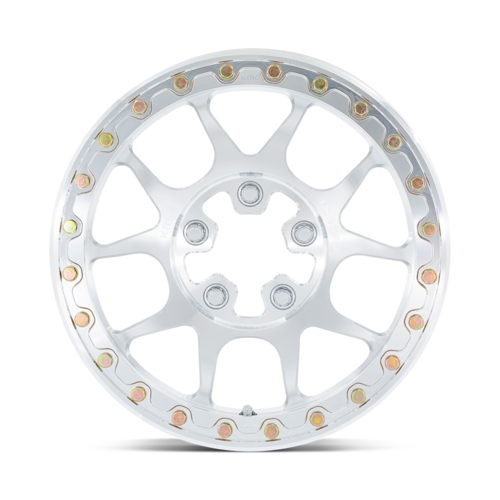 KMC Powersports KS437 Toro Forged UTV Beadlock Wheel – 15x6 inches, 5x114.3 Bolt Pattern, Machined Finish
