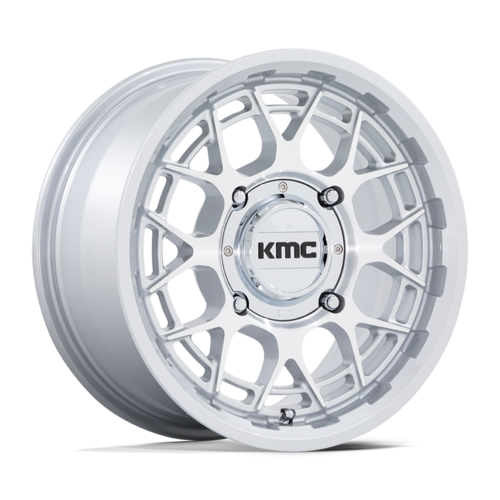 KMC Powersports Technic UTV 15x7 Silver Machined Wheel with 5x114.3 Bolt Pattern and +38 Offset