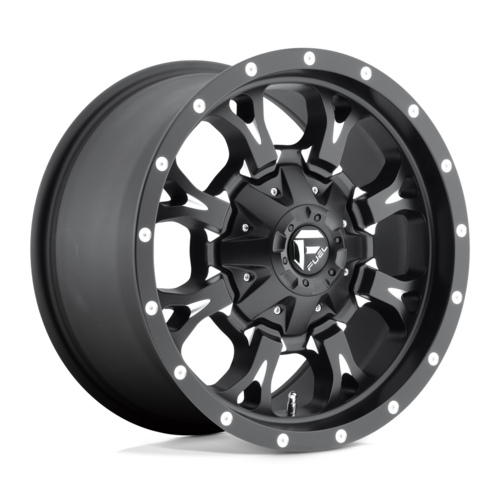 Fuel 1PC D517 KRANK 17x9 Matte Black Milled Wheel with 6x135/6x139.7 Bolt Pattern and +20 Offset