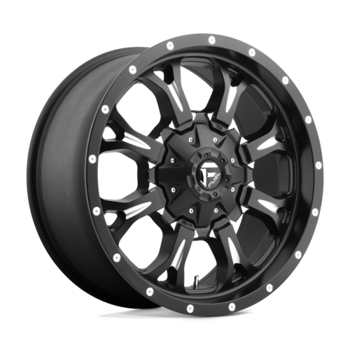 Fuel 1PC D517 KRANK 20x9 Matte Black Milled Wheel with 6x135/6x139.7 Bolt Pattern and 106.1mm Center Bore