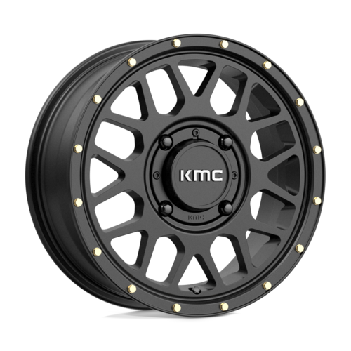 KMC Powersports KS135 Grenade UTV 15x6 Satin Black Wheel with 4x137 Bolt Pattern and 38mm Offset