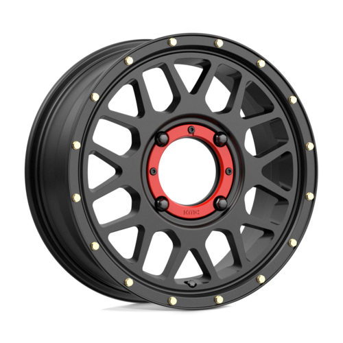 KMC Powersports KS135 Grenade UTV 15x6 Satin Black Wheel with 4x137 Bolt Pattern and 38mm Offset