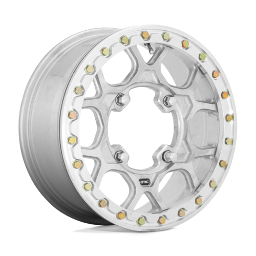 KMC Powersports KS433 MESA Forged UTV Beadlock Wheel 15x6 - Raw Machined Finish with 4x156 Bolt Pattern and 38mm Offset