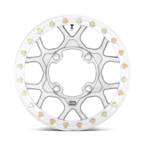 KMC Powersports KS433 MESA Forged UTV Beadlock Wheel 15x6 - Raw Machined Finish with 4x156 Bolt Pattern and 38mm Offset