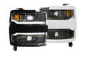 Morimoto MM XB Headlights for Silverado HD (2015-2019) - Silver Finish
