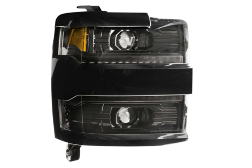 Morimoto MM XB Headlights for Silverado HD (2015-2019) - Silver Finish
