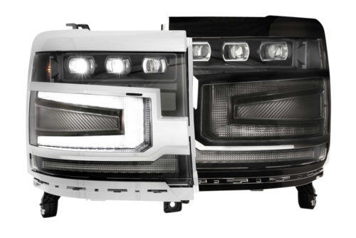 Morimoto MM XB Headlights for Silverado 1500 (2016-2018) - Silver Finish