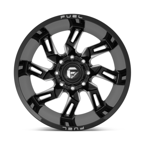 Fuel 1PC D747 Lockdown 20x10 Gloss Black Milled Wheel with 8x170 Bolt Pattern and -18 Offset