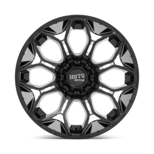 Moto Metal MO808 Sniper 20x9 Gloss Black Milled Wheel with 6x135/6x139.7 Bolt Pattern