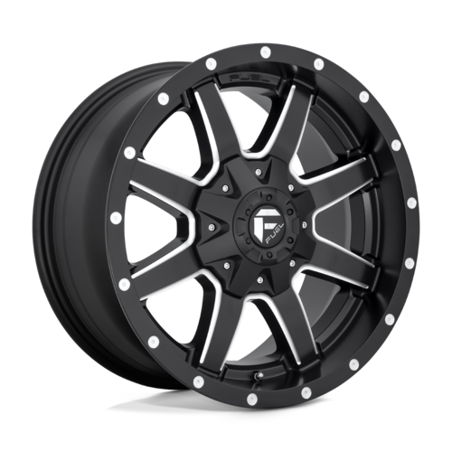 Fuel 1PC Maverick 18x9 Matte Black Milled Wheel - 6x135/6x139.7 Bolt Pattern, +1 Offset, 106.10mm Center Bore