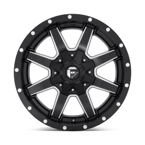 Fuel 1PC D538 Maverick 17x6.5 Matte Black Milled Truck Wheel