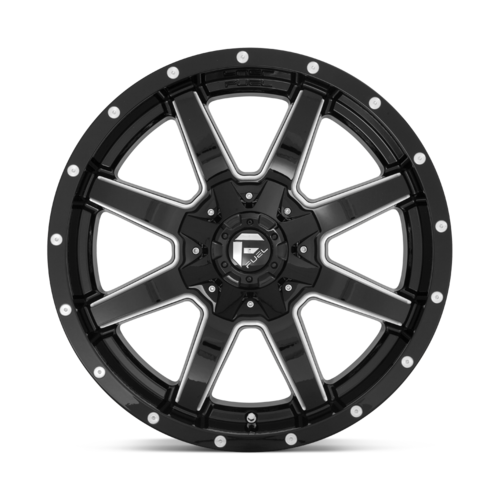 Fuel 1PC D610 Maverick 17x9 Gloss Black Milled Off-Road Wheel with 6x135/6x139.7 Bolt Pattern