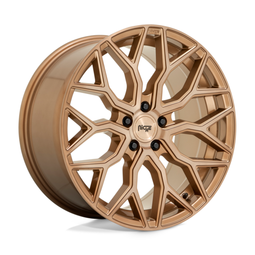 Niche 1PC M263 MAZZANTI 20x9 Bronze Brushed Wheel with 5x114.3 Bolt Pattern and 72.56mm Center Bore
