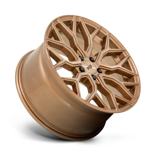 Niche 1PC M263 MAZZANTI 19x8.5 Bronze Brushed Wheel with 5x112 Bolt Pattern and 66.56mm Center Bore