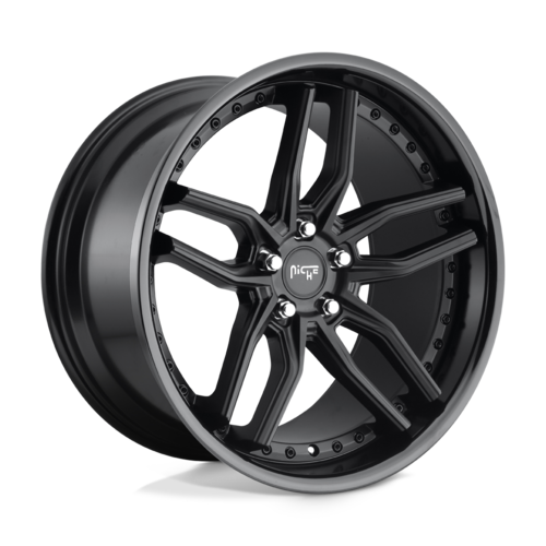 Niche 1PC METHOS 19x8.5 Inch Gloss and Matte Black Wheel with 5x114.3 Bolt Pattern and +35 Offset