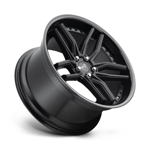 Niche 1PC M194 METHOS 19x8.5 Inch Gloss and Matte Black Wheel with 5x120 Bolt Pattern and +35 Offset