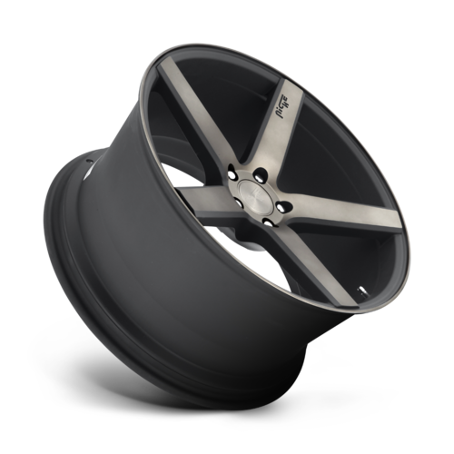Niche 1PC M134 Milan 20x8.5 Matte Black Machined Wheel with Double Dark Tint, 5x108 Bolt Pattern, +40 Offset