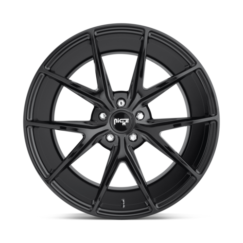 Niche 1PC M119 MISANO 20x10 Inch Gloss Black Wheel with 5x120 Bolt Pattern and 72.56mm Center Bore