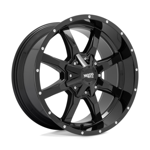 Moto Metal MO970 18x10 Gloss Black Milled Wheel with -24 Offset and 5x127/5x139.7 Bolt Pattern