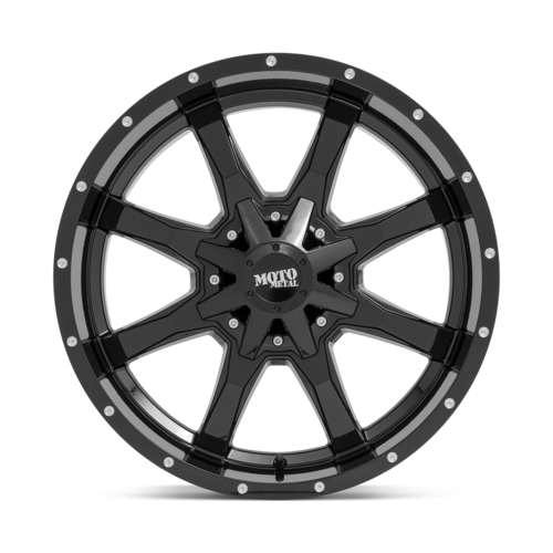 Moto Metal MO970 17x9 Gloss Black Milled Wheel with -12mm Offset and 8x165.1 Bolt Pattern