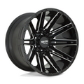 Moto Metal MO998 Kraken 22x10 Gloss Black Milled Wheel with -18mm Offset and 6x135 Bolt Pattern