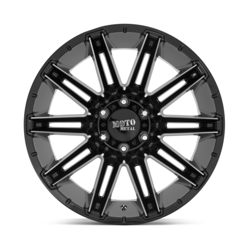 Moto Metal MO998 Kraken 20x10 Gloss Black Milled Wheel with -18mm Offset and 8x165.1 Bolt Pattern
