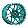 Motegi MR158 TSUBAKI 18x9.5 Hokkaido Green Machined Lip Wheel with 5x114.3 Bolt Pattern and +15 Offset