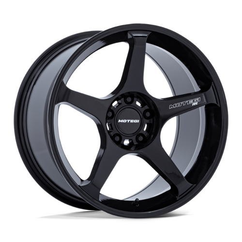Motegi MR159 BATTLE V 17x8.5 Blackbird Metallic Wheel with 5x114.3 Bolt Pattern and +45 Offset
