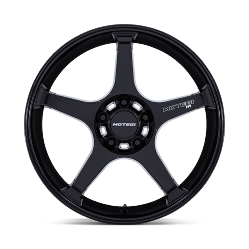 Motegi MR159 BATTLE V 18x9.5 Blackbird Metallic Wheel with 5x114.3 Bolt Pattern and +15 Offset