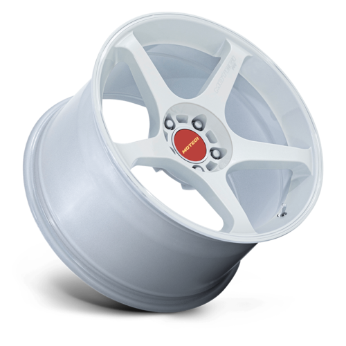 Motegi MR159 Battle V 18x9.5 Inch Matte White Pearl Machined Lip Stripe Wheel with 5x114.3 Bolt Pattern and +15 Offset
