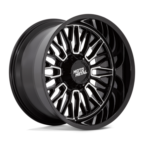 Moto Metal MO809 STINGER 20x9 Gloss Black Machined Wheel with 8x170 Bolt Pattern and 125.10 Center Bore