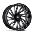 Moto Metal MO811 Combat 20x10 Gloss Black Milled Wheel with 6x135 Bolt Pattern and -18 Offset